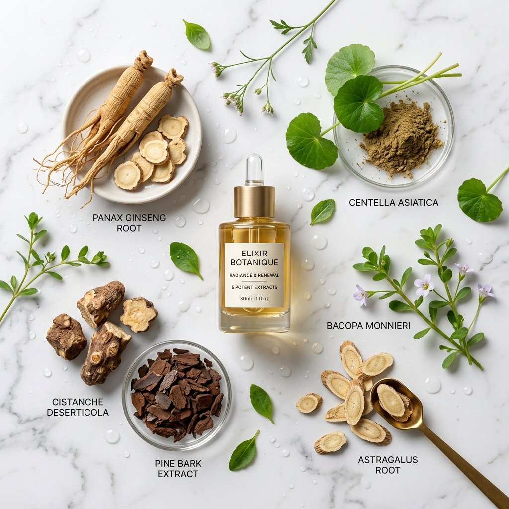 Axavive botanical ingredients showcase
